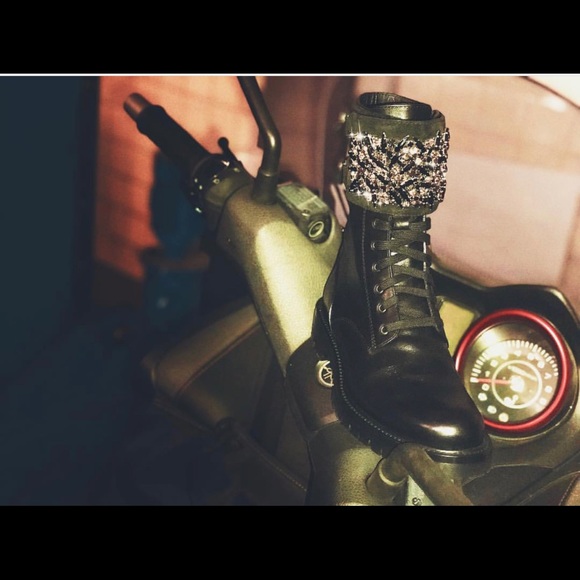 New Auth Rene Caovilla Biker Boots with Diamonds! - Picture 14 of 14